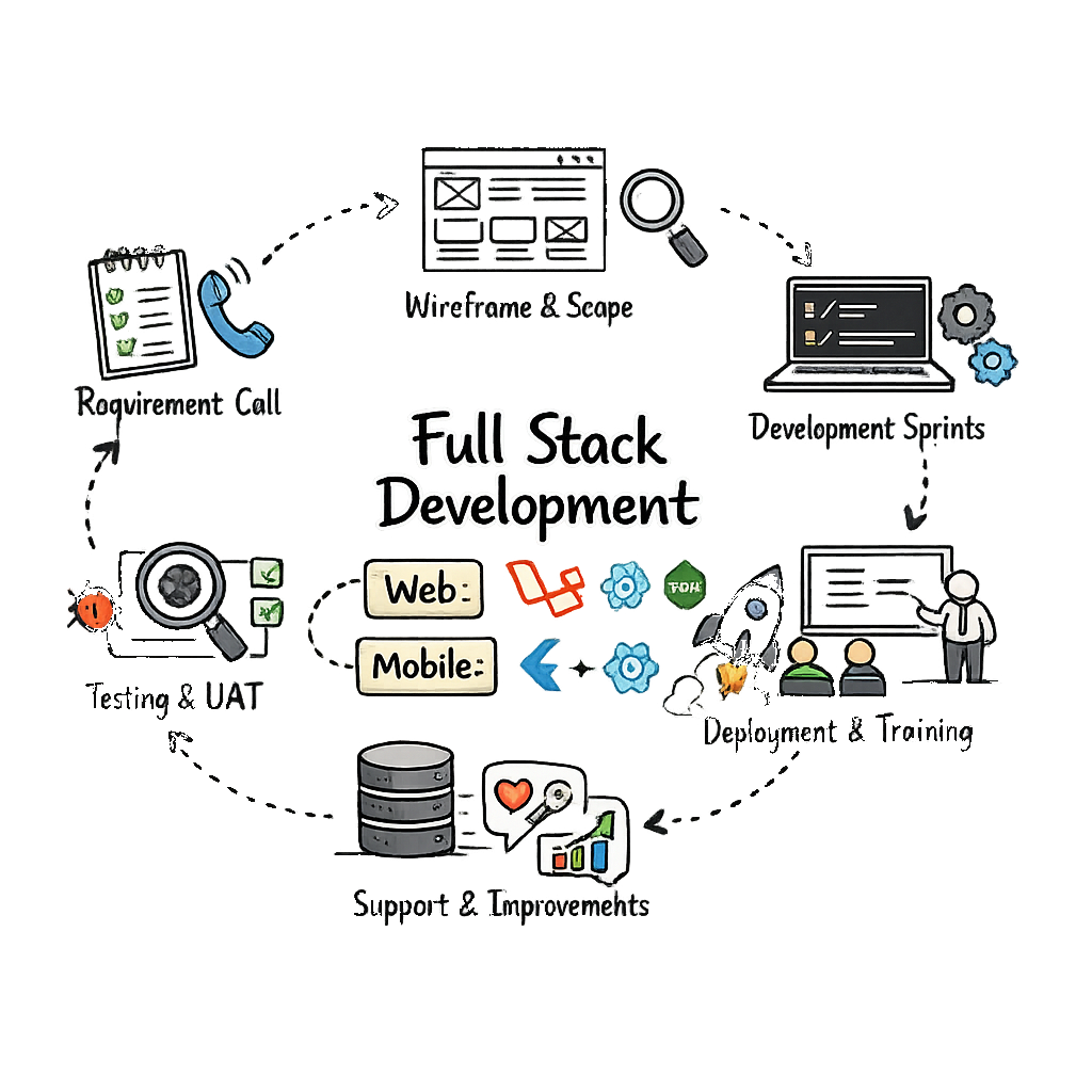 Full Stack Development Doodle